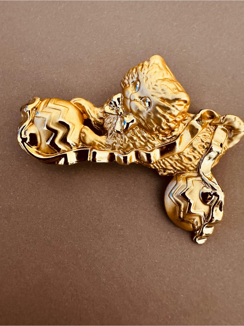 Christmas Cat Brooch